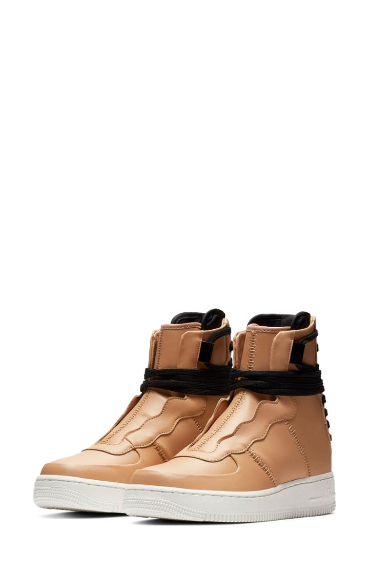Women's Nike Air Force 1 Rebel Xx High Top Sneaker .5 M - Brown
