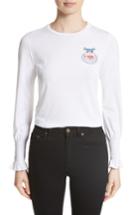 Women's Shrimps Maxwell Flare Cuff Jersey Top - White