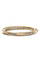 Women's Freida Rothman Encrusted Bangles (set Of 3)