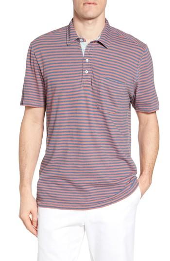 Men's True Grit Crew Stripe Polo - Pink