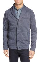 Men's Nordstrom Men's Shop French Terry Shawl Cardigan - Blue