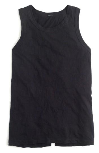 Women's J.crew Knot Back Tank Top - Black