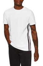 Men's Topman Otto Slim Fit Side Tape T-shirt - White