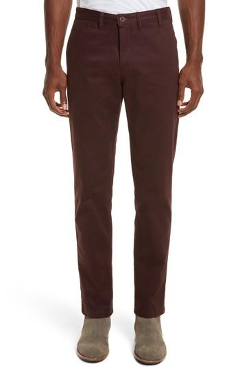 Men's Norse Projects Aros Brushed Twill Chinos - Red