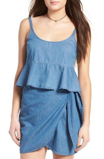 Women's The Fifth Label Odyssey Denim Peplum Tank
