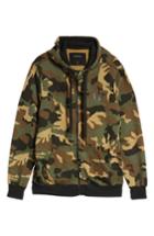 Men's True Religion Brand Jeans-big T Camo Zip Hoodie, Size - Green