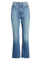 Women's Mother The Laced Hustler Fray Ankle Bootcut Jeans