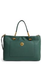 Tory Burch Chelsea Leather Satchel - Green