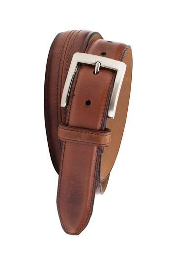 Cole Haan 'murdock' Leather Belt Brown/ Nickel