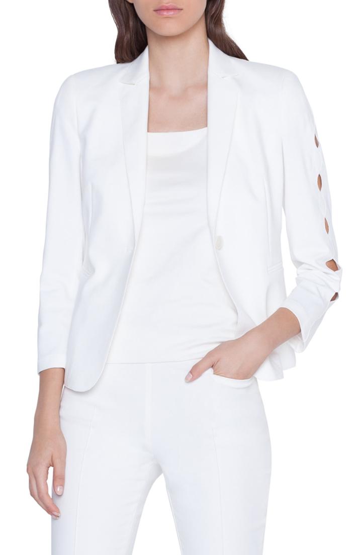 Women's Akris Punto Memphis Wave Blazer - White