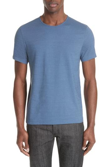Men's John Varvatos Collection Slub Crewneck T-shirt - Blue/green