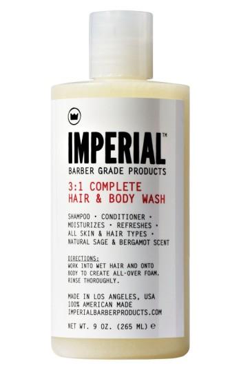 Imperial Barber Grade Products(tm) '3-to-1 Complete' Shampoo, Conditioner & Body Wash