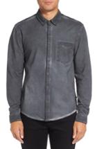 Men's Michael Stars Slim Fit Garment Washed Sport Shirt - Grey