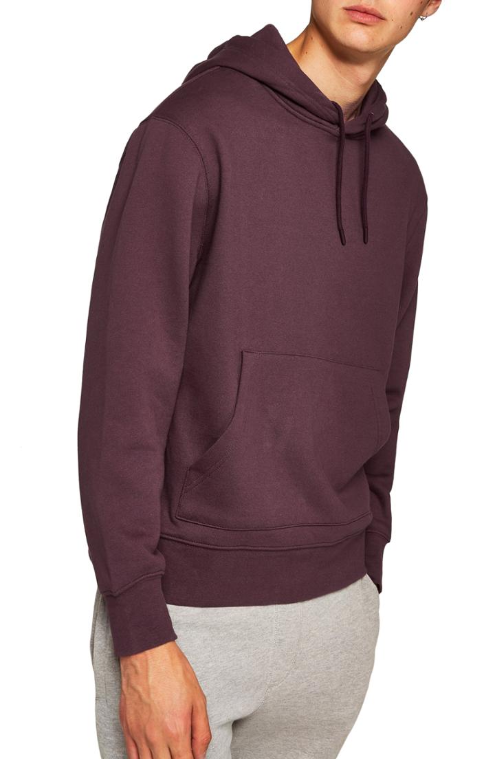 Men's Topman Hoodie, Size - Red