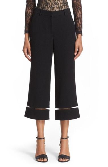 Women's Alexander Wang Ladder Stitch Crop Pants