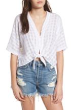 Women's Rails Thea Tie Waist Cotton Blouse - White