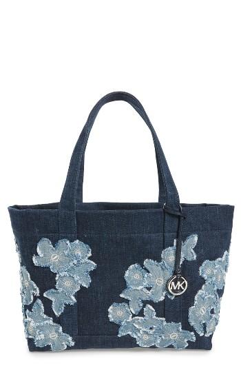 Michael Michael Kors Floral Denim Tote -