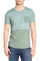 Men's Scotch & Soda Colorblock Pocket T-shirt, Size - Green