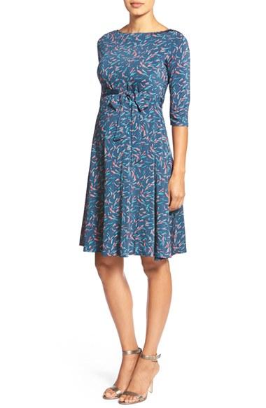 Women's Leota 'ilana' Belted Maternity Dress