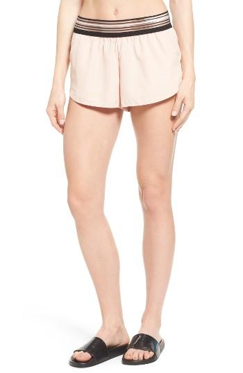 Women's Ivy Park Stripe Elastic Runner Shorts