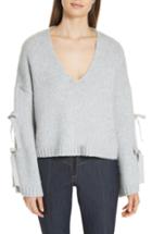 Women's Brochu Walker Luna Mixed Media Layered Wool Cashmere Sweater