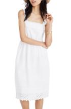 Women's Madewell Eyelet Tiered Midi Dress - White