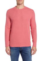 Men's Bonobos Slim Fit Ribbed Double Face T-shirt, Size - Red