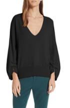 Women's Brochu Walker Casimir Cashmere Pullover Sweater - Black
