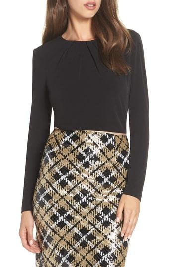 Women's Eliza J Pleat Neck Top