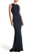 Women's Dress The Population Eve Crepe Mermaid Gown - Blue