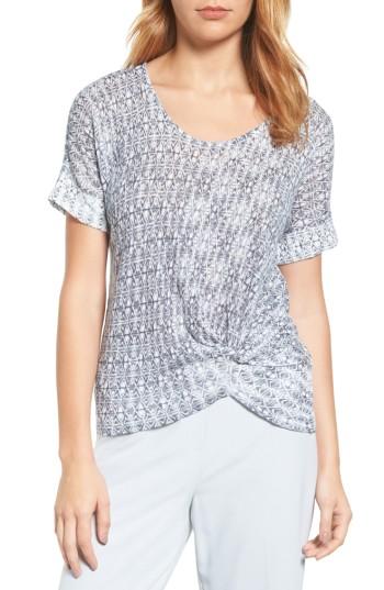 Women's Nic+zoe Twist Front Print Top