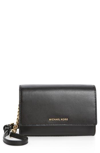 Michael Michael Kors Medium Ruby Convertible Leather Clutch -
