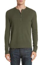 Men's Rag & Bone Gregory Merino Wool Blend Henley - Green