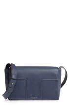 Tory Burch Block-t Pebbled Leather Shoulder Bag - Blue