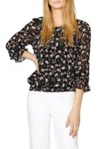 Women's Sanctuary Dahlia Smocked Blouse - Black