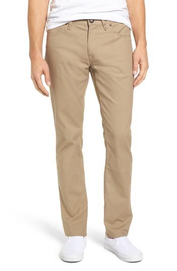 Men's Volcom X Burger Records Slim Straight Leg Pants - Beige