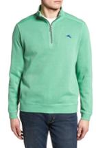 Men's Tommy Bahama Nassau Quarter Zip Pullover - Green