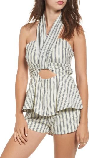 Women's Tularosa Darby Stripe Halter Top - Ivory