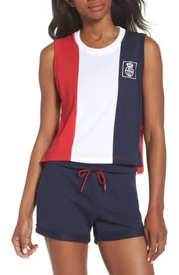 Women's Fila Yasmin Crop Tank Top - Red