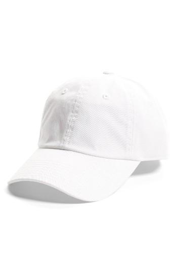 Women's American Needle Washed Cotton Baseball Cap - White