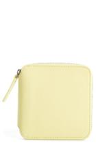 Women's Baggu Zip Around Square Leather Wallet - Yellow