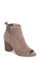 Women's Sole Society Vita Peep Toe Bootie .5 M - Grey