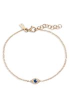 Women's Ef Collection Evil Eye Diamond & Sapphire Line Bracelet