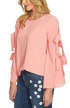 Women's Cece Split Bell Sleeve Blouse - Pink