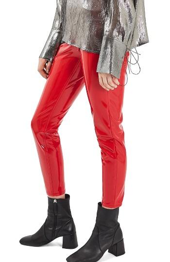 Women's Topshop Jamie Vinyl Skinny Jeans