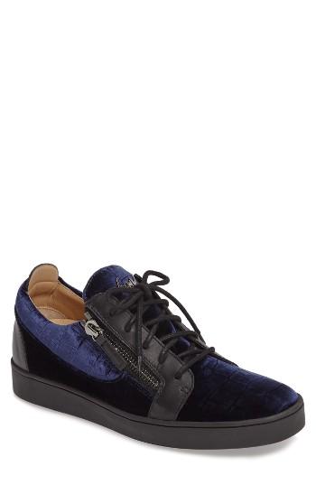 Men's Giuseppe Zanotti Low Top Sneaker Eu - Blue