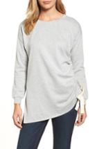 Women's Halogen Asymmetrical Tunic, Size - Grey
