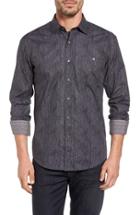 Men's Bugtachi Shaped Fit Heathered Print Sport Shirt