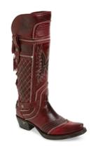 Women's Lane Boots Zip It Convertible Knee High Western Boot M - Red
