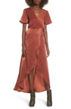 Women's J.o.a. Wrap Maxi Dress - Brown